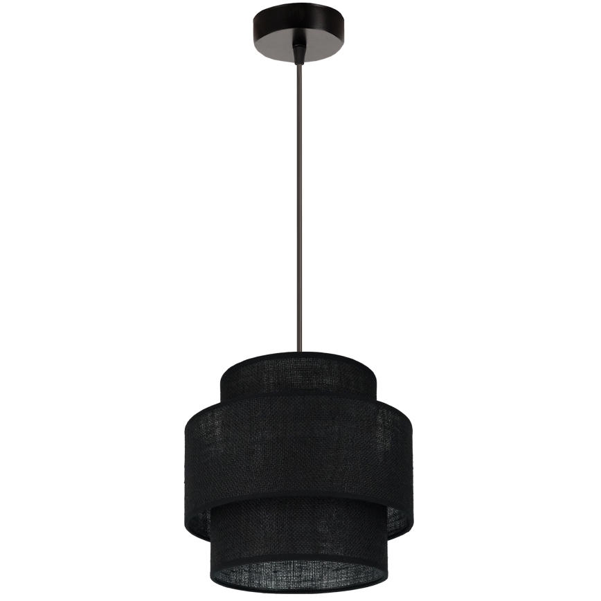 Brilagi - Luster na sajli SPACE YUTE 1xE27/15W/230V, prečnik 25 cm, crna