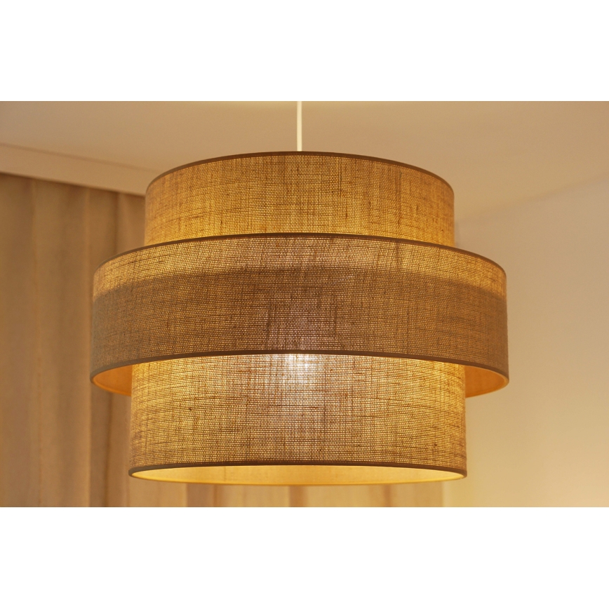 Brilagi - Luster na sajli SPACE YUTE 1xE27/15W/230V prečnik 50 cm bež/bela