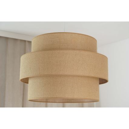 Brilagi - Luster na sajli SPACE YUTE 1xE27/15W/230V prečnik 50 cm bež/bela