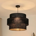 Brilagi - Luster na sajli SPACE YUTE 1xE27/15W/230V, prečnik 50 cm, crna