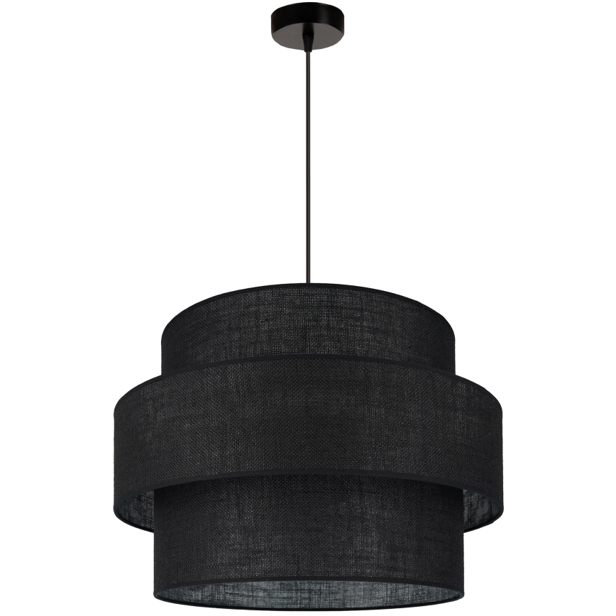 Brilagi - Luster na sajli SPACE YUTE 1xE27/15W/230V, prečnik 50 cm, crna