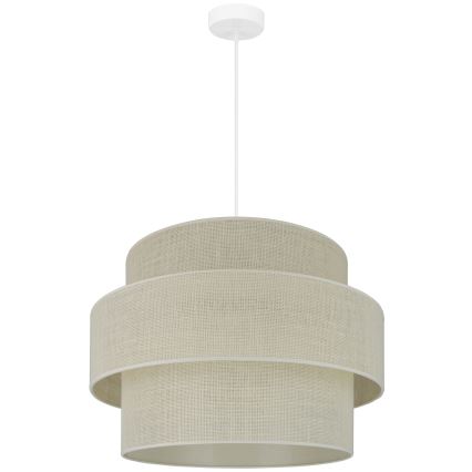 Brilagi - Luster na sajli SPACE YUTE 1xE27/15W/230V prečnik 50 cm krem/bela