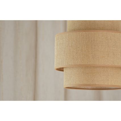 Brilagi - Luster na sajli SPACE YUTE 1xE27/15W/230V Ø 25 cm bež/bela