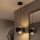 Brilagi - Luster na sajli SPRING 1xE27/60W/230V prečnik 20 cm crna/zlatna