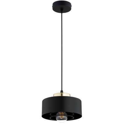 Brilagi - Luster na sajli SPRING 1xE27/60W/230V prečnik 20 cm crna/zlatna