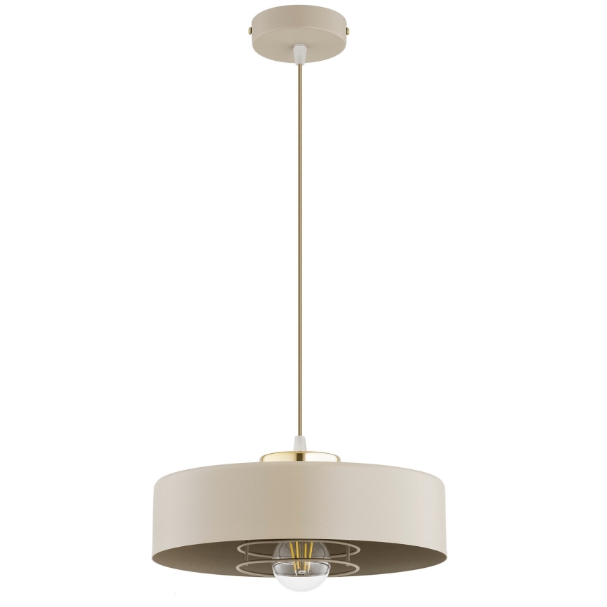 Brilagi - Luster na sajli SPRING 1xE27/60W/230V prečnika 30 cm bež/zlatna