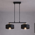 Brilagi - Luster na sajli SPRING 2xE27/60W/230V crna/zlatna