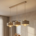 Brilagi - Luster na sajli SPRING 3xE27/60W/230V bež/zlatna