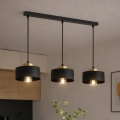 Brilagi - Luster na sajli SPRING 3xE27/60W/230V crna/zlatna