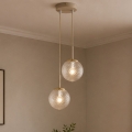BRILAGI - luster na sajli STELLA 2xE27/60W/230V bež/zlatan