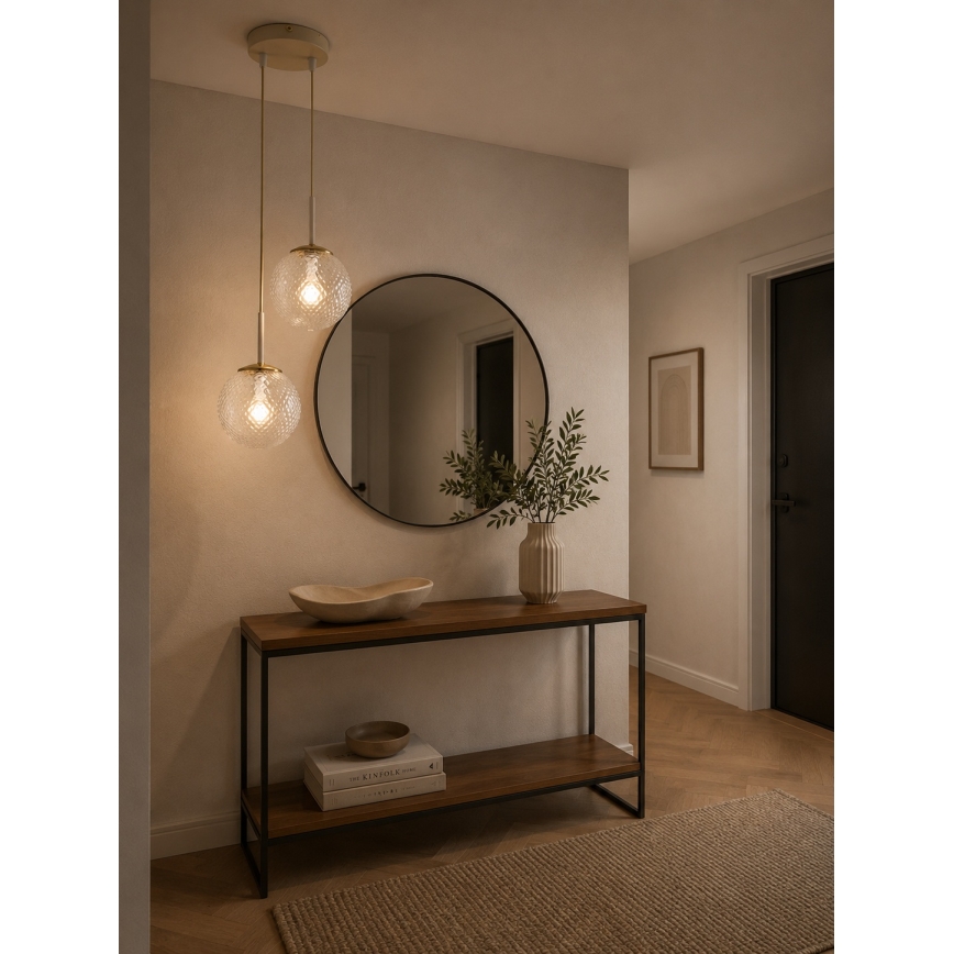 Brilagi - luster na sajli STELLA 2xE27/60W/230V bež/zlatan
