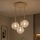 Brilagi - Luster na sajli STELLA 3xE27/60W/230V bež/zlatna