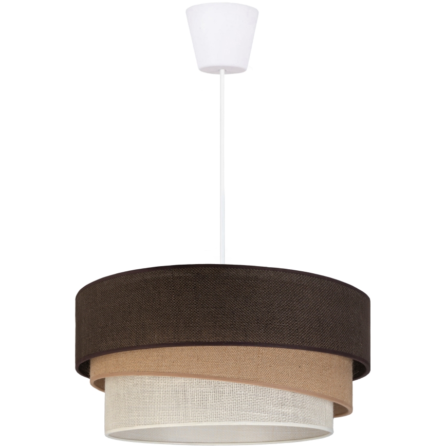 Brilagi - Luster na sajli TRIO 1xE27/60W/230V prečnik 40 cm braon/bež/bela
