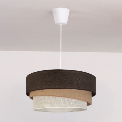 Brilagi - Luster na sajli TRIO 1xE27/60W/230V prečnik 40 cm braon/bež/bela
