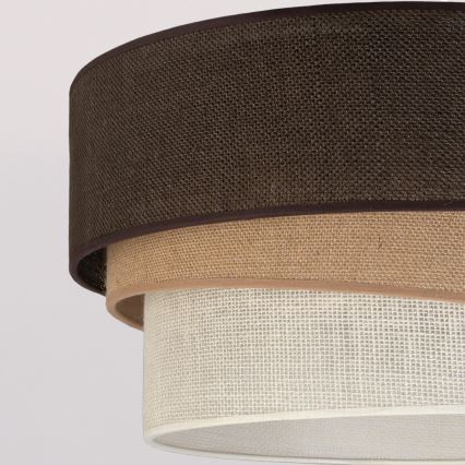 Brilagi - Luster na sajli TRIO 1xE27/60W/230V prečnik 40 cm braon/bež/bela