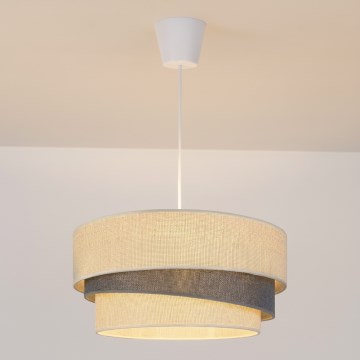 Brilagi - Luster na sajli TRIO 1xE27/60W/230V Ø 40 cm krem/siva