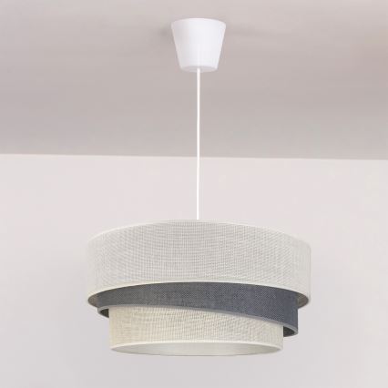 Brilagi - Luster na sajli TRIO 1xE27/60W/230V Ø 40 cm krem/siva