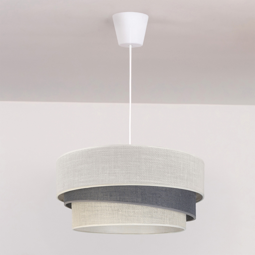 Brilagi - Luster na sajli TRIO 1xE27/60W/230V Ø 40 cm krem/siva