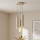 Brilagi - Luster na sajli TUBE 3xGU10/15W/230V bež/zlatna