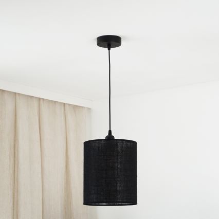 Brilagi - Luster na sajli TUBES 1xE27/15W/230V, prečnik 20 cm, crna