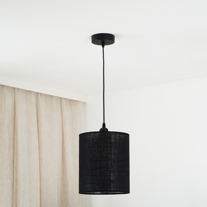 Brilagi - Luster na sajli TUBES 1xE27/15W/230V, prečnik 20 cm, crna
