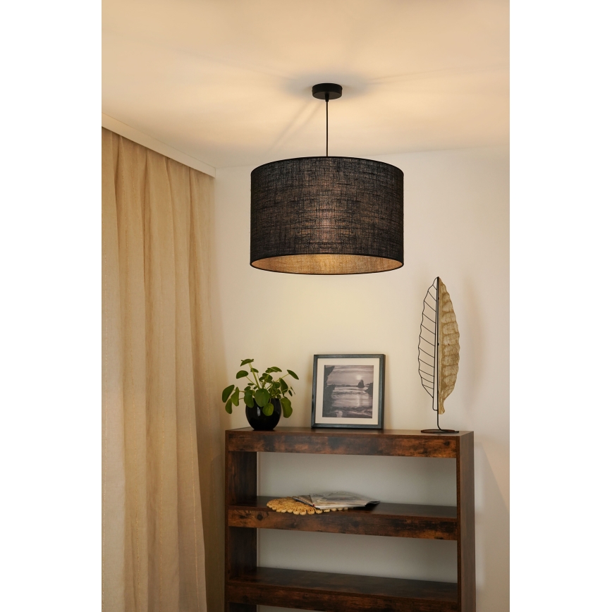 Brilagi - Luster na sajli TUBES ROLLER 1xE27/15W/230V, prečnika 50 cm, u crnoj boji