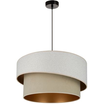Brilagi - Luster na sajli VEGAS SHINE 1xE27/15W/230V Ø 50 cm krem/bež