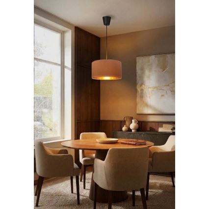 Brilagi - Luster na sajli VELVET 1xE27/60W/230V prečnik 40 cm bež/zlatna