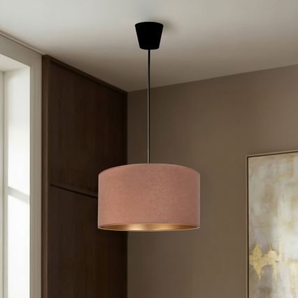 Brilagi - Luster na sajli VELVET 1xE27/60W/230V prečnik 40 cm bež/zlatna