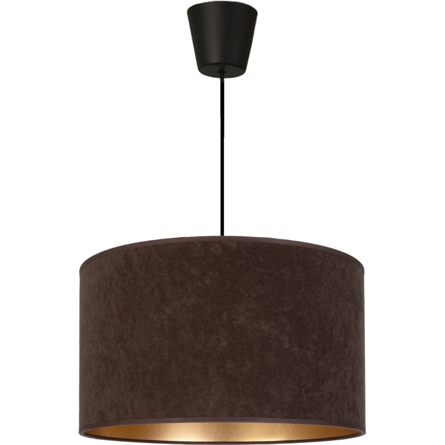 Brilagi - Luster na sajli VELVET 1xE27/60W/230V prečnik 40 cm braon/zlatna