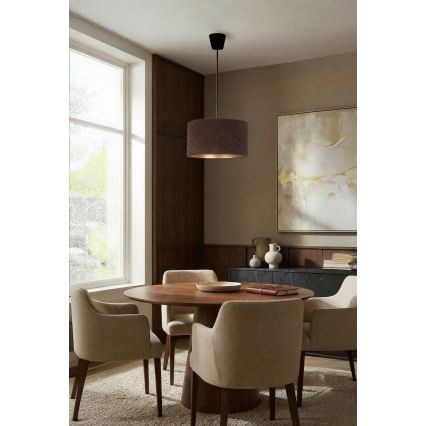 Brilagi - Luster na sajli VELVET 1xE27/60W/230V prečnik 40 cm braon/zlatna