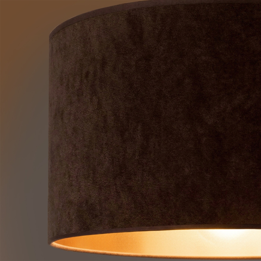 Brilagi - Luster na sajli VELVET 1xE27/60W/230V prečnik 40 cm braon/zlatna