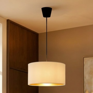 Brilagi - Luster na sajli VELVET 1xE27/60W/230V prečnika 40 cm krem/zlatna
