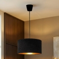 Brilagi - Luster na sajli VELVET 1xE27/60W/230V Ø 40 cm crna/zlatna