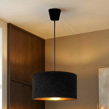 Brilagi - Luster na sajli VELVET 1xE27/60W/230V Ø 40 cm crna/zlatna
