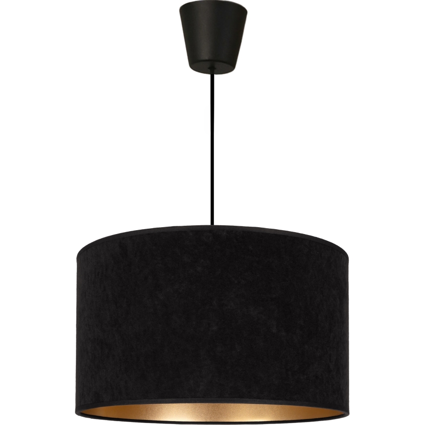 Brilagi - Luster na sajli VELVET 1xE27/60W/230V Ø 40 cm crna/zlatna