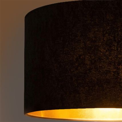 Brilagi - Luster na sajli VELVET 1xE27/60W/230V Ø 40 cm crna/zlatna