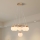 Brilagi - Luster na sajli VISBY WOOD 6xE27/60W/230V, prečnik 58 cm, drveni