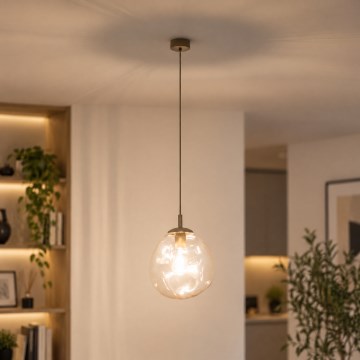 BRILAGI - Luster na sajli VULCANO 1xE27/15W/230V prečnik 25 cm bež/zadimljeno bež