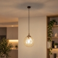 BRILAGI - Luster na sajli VULCANO 1xE27/15W/230V prečnik 25 cm bronzana/zadimljeno bež