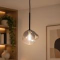 BRILAGI - Luster na sajli VULCANO 1xG9/8W/230V Ø 15 cm crna/zadimljena crna