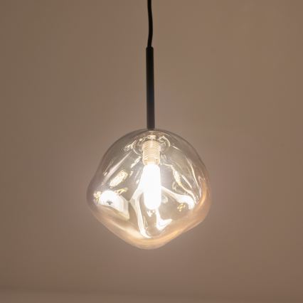 BRILAGI - Luster na sajli VULCANO 1xG9/8W/230V Ø 15 cm crna/zadimljena crna