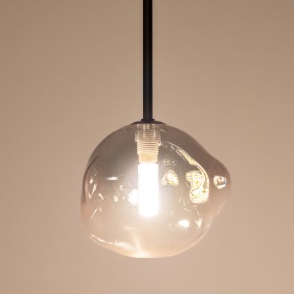 BRILAGI - Luster na sajli VULCANO 1xG9/8W/230V Ø 15 cm crna/zadimljena crna