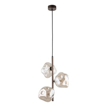 Brilagi - Luster na sajli VULCANO 3xG9/8W/230V braon/dimna bež
