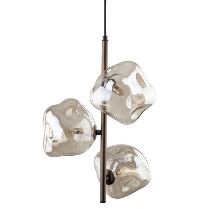 Brilagi - Luster na sajli VULCANO 3xG9/8W/230V braon/dimna bež