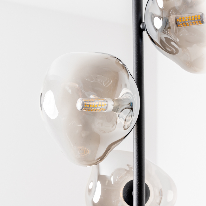 BRILAGI - Luster na sajli VULCANO 3xG9/8W/230V crna/zadimljena crna