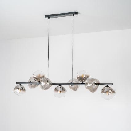 BRILAGI - Luster na sajli VULCANO 9xG9/8W/230V crna/dimljeno crna