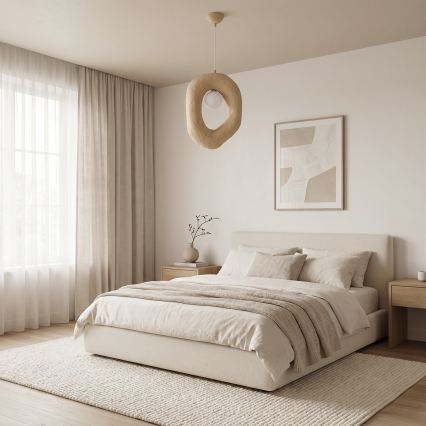 Brilagi - Luster na sajli WABI SABI 1xE27/40W/230V krem