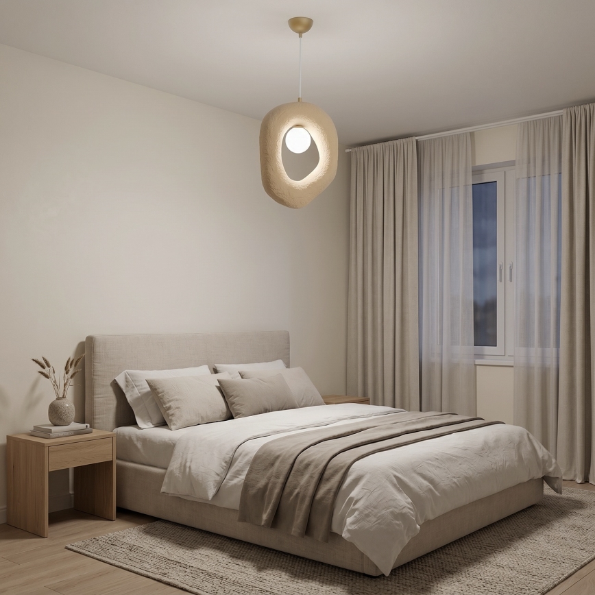 Brilagi - Luster na sajli WABI SABI 1xE27/40W/230V krem