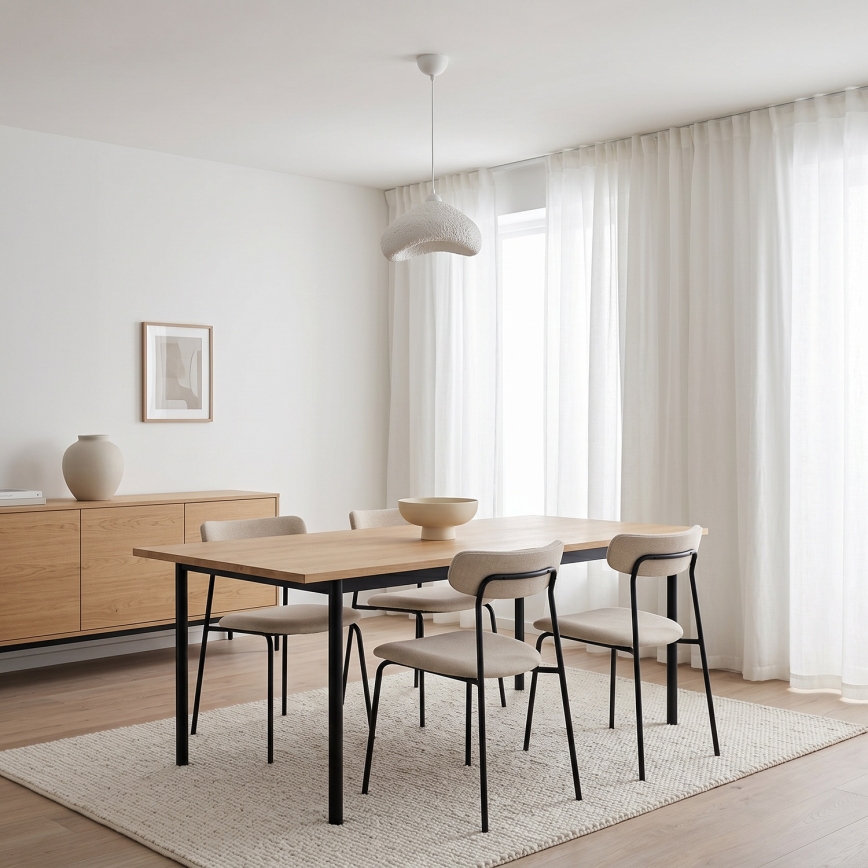 Brilagi - Luster na sajli WABI SABI 1xE27/40W/230V prečnik 30 cm bela